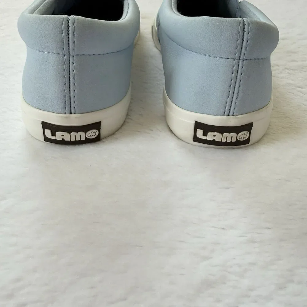 Lamo Piper Sky Blue Perforated Shoes Slip On Size 7